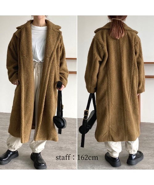 コート チェスターコート ボアロングコート(y8141-z) レディース