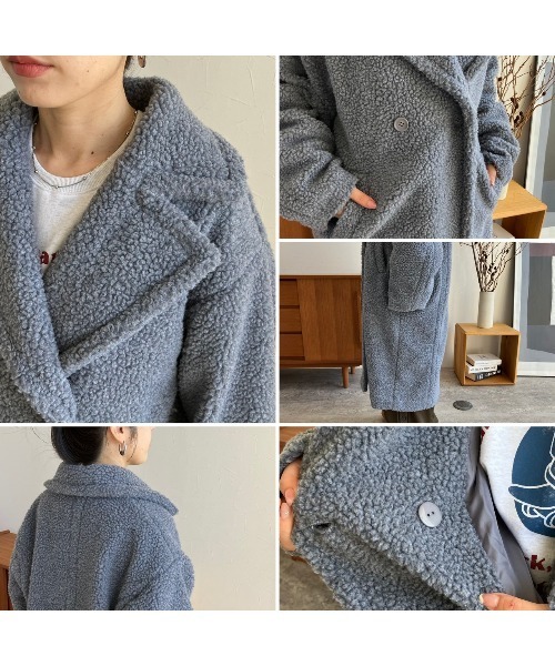 コート チェスターコート ボアロングコート(y8141-z) レディース