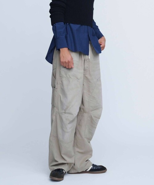 INSCRIRE（アンスクリア） パンツ | コットンダック ダブルニーパンツ