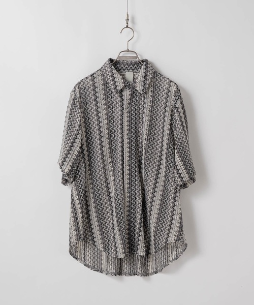 「Casper John」 半袖シャツ MEDIUM ブルー メンズ_画像2