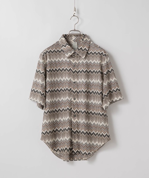 「Casper John」 半袖シャツ MEDIUM ブルー メンズ_画像8