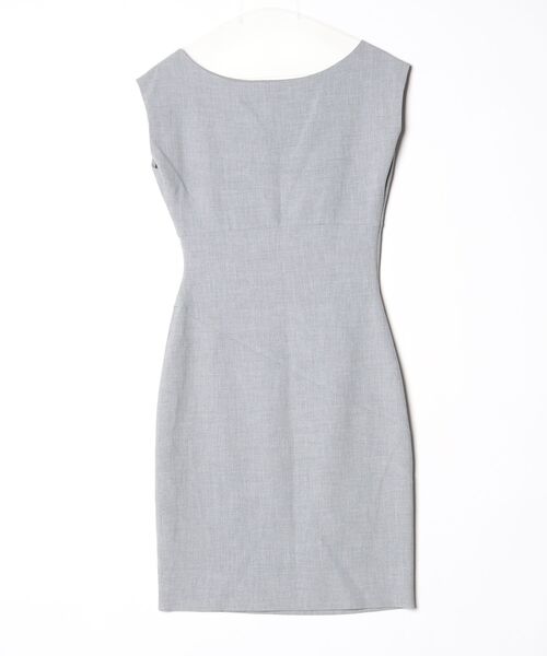 「DIANE von FURSTENBERG」 ノースリーブワンピース 4 グレー レディース_画像2