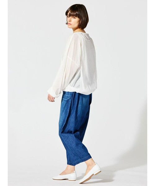 「mizuiroind」 長袖ブラウス FREE オフホワイト レディース_画像2
