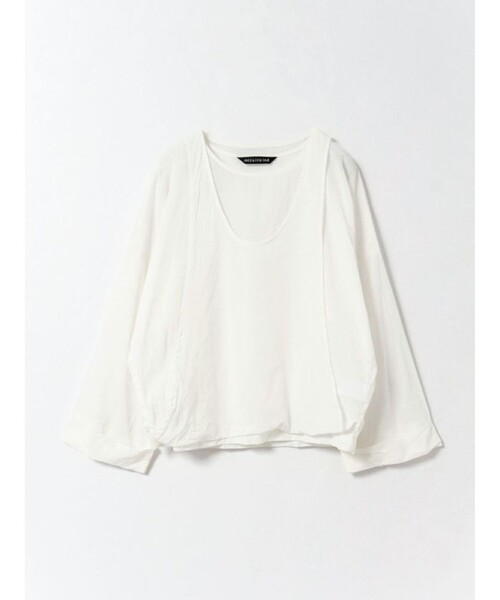 「mizuiroind」 長袖ブラウス FREE オフホワイト レディース_画像4