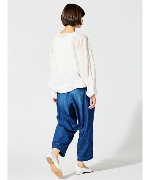 「mizuiroind」 長袖ブラウス FREE オフホワイト レディース_画像7