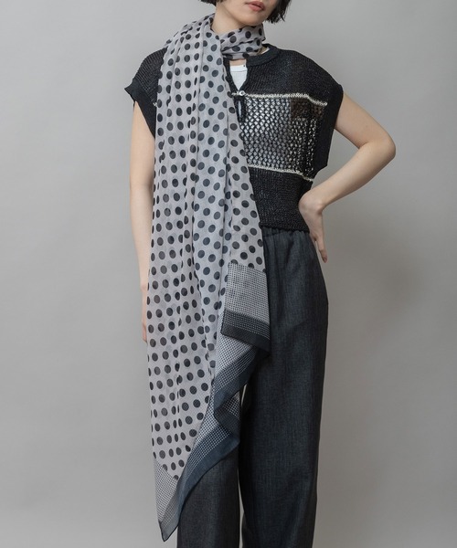 Munich（ミューニック） ストール マフラー ドット柄ストール