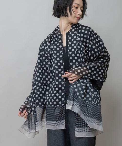 Munich（ミューニック） ストール マフラー ドット柄ストール