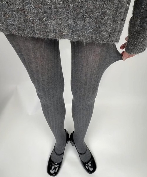 タイツ Stripes semi sheer knit tights レディース : ZOZOTOWN Yahoo