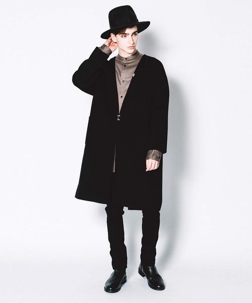 クライミー　チェスターコート CRIMIE（クライミー） チェスターコート M ブラック メンズ : ZOZOTOWN