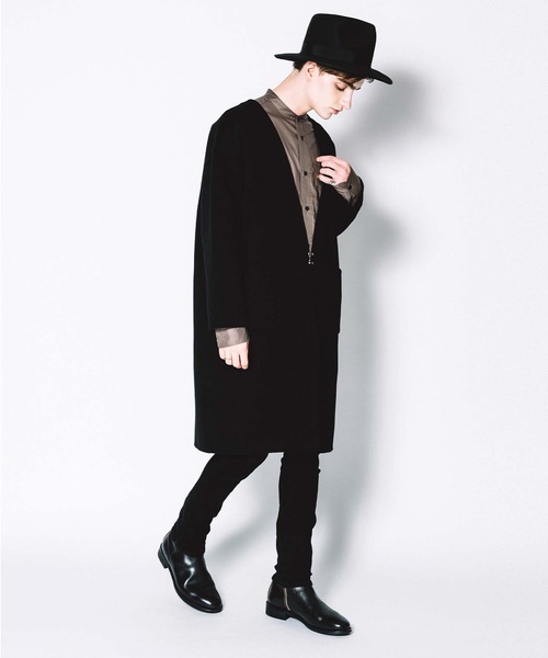 CRIMIE（クライミー） チェスターコート M ブラック メンズ : ZOZOTOWN