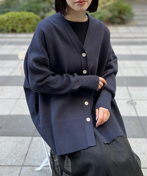 「A part by」 ニットカーディガン FREE ライトピンク レディース_画像2