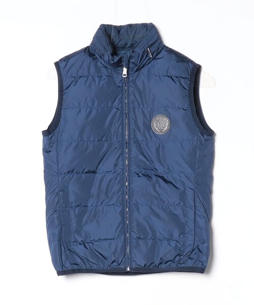 【希少 極美品】 GUCCI ダウンベスト クレスト GG 総柄 ネイビー 40 GUCCI（グッチ） ワンポイントダウンベスト - ネイビー レディース