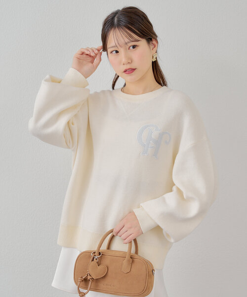 「Chico」 長袖ニット FREE グレー レディース_画像2