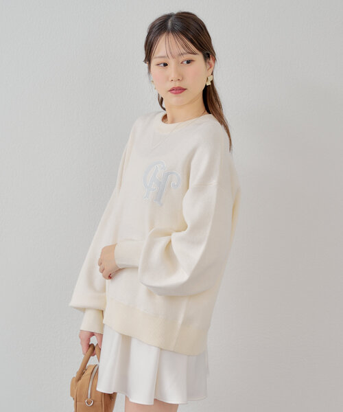 「Chico」 長袖ニット FREE グレー レディース_画像3