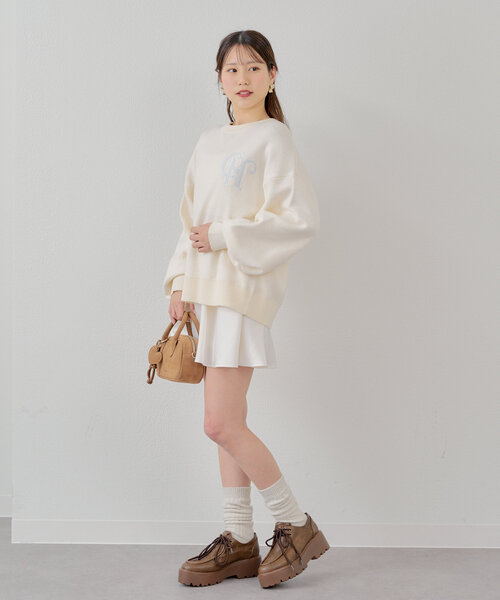 「Chico」 長袖ニット FREE グレー レディース_画像6