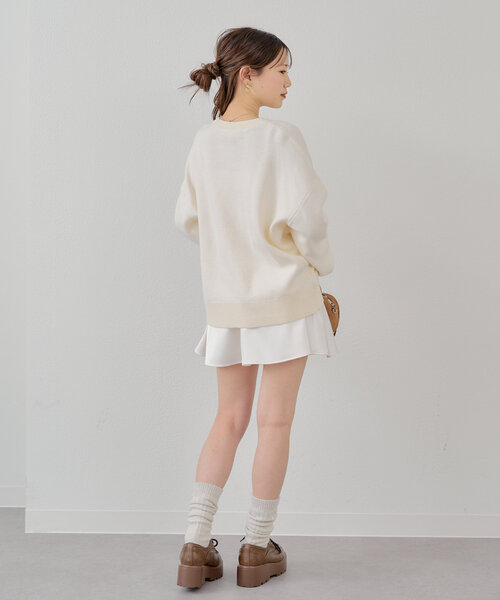 「Chico」 長袖ニット FREE グレー レディース_画像8