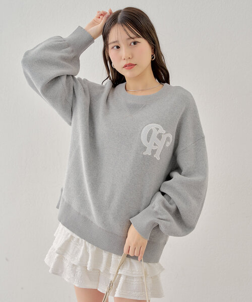 「Chico」 長袖ニット FREE グレー レディース_画像9