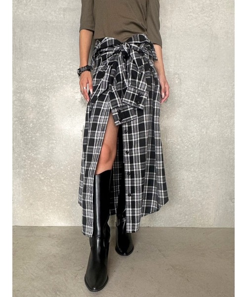 「EGOIST」 ロングスカート FREE ベージュ レディース_画像3