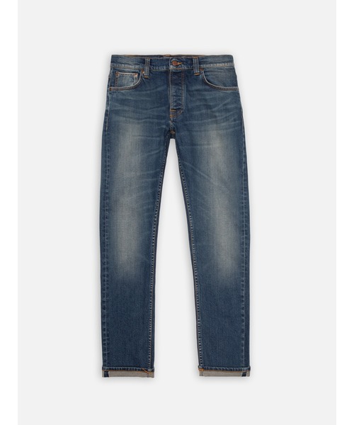 ジーンズ Nudie Jeans/ヌーディージーンズ Grim Tim / ストレートスリムフィットジーンズ / Ghost Selvage メンズの画像