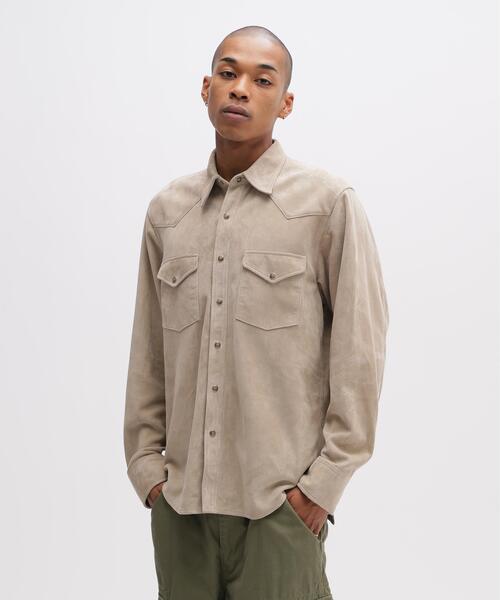 SUEDE GOAT シャツ AVIREX（アヴィレックス） ウェスタンシャツ　21日まで 67nowos WESTERN ゴート / SHIRT トップス