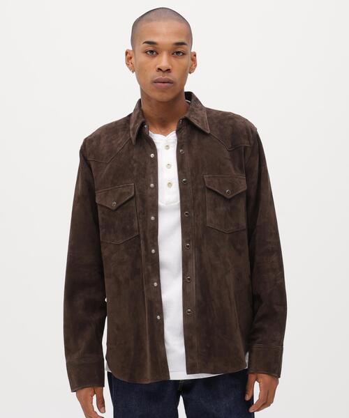 シャツ GOAT SUEDE WESTERN SHIRT / ゴート スエード ウェスタンシャツ / AVIREX / アヴィレックスの画像