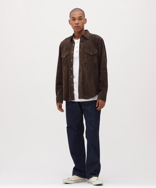 シャツ GOAT SUEDE WESTERN SHIRT / ゴート スエード ウェスタンシャツ / AVIREX / アヴィレックスの画像