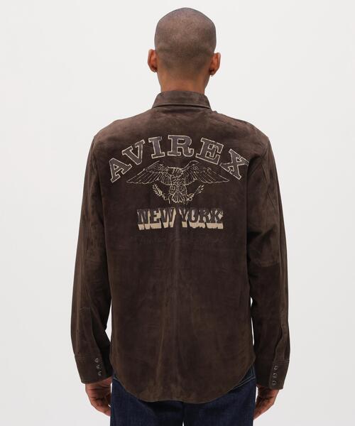 シャツ GOAT SUEDE WESTERN SHIRT / ゴート スエード ウェスタンシャツ / AVIREX / アヴィレックスの画像