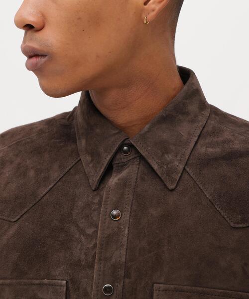 シャツ GOAT SUEDE WESTERN SHIRT / ゴート スエード ウェスタンシャツ / AVIREX / アヴィレックスの画像