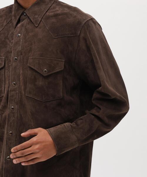 シャツ GOAT SUEDE WESTERN SHIRT / ゴート スエード ウェスタンシャツ / AVIREX / アヴィレックスの画像