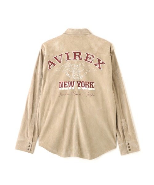 シャツ GOAT SUEDE WESTERN SHIRT / ゴート スエード ウェスタンシャツ / AVIREX / アヴィレックスの画像