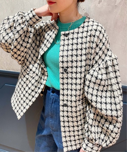 IENA LA BOUCLE（イエナラブークル） ノーカラージャケット FREE