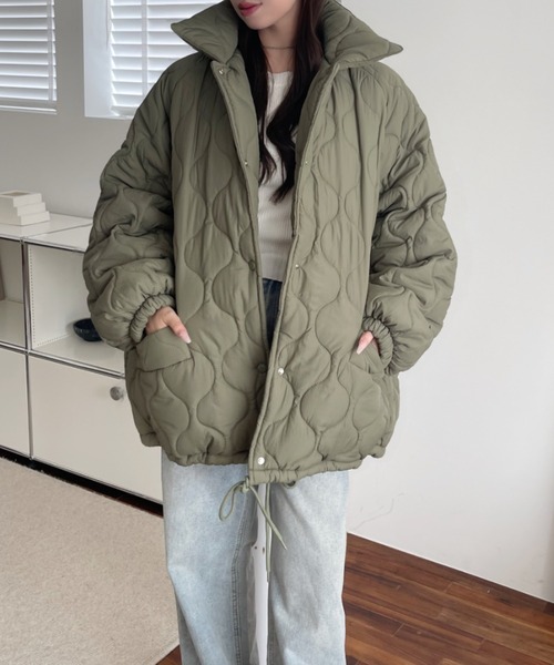 「Ada.」 キルティングブルゾン L オフホワイト レディース_画像8