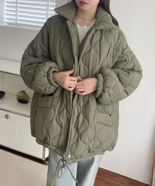 「Ada.」 キルティングブルゾン L オフホワイト レディース_画像9