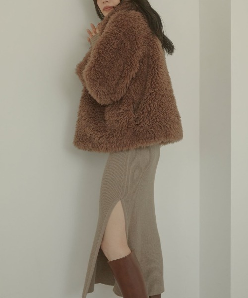 「ACYM」 コート FREE アイボリー レディース_画像3