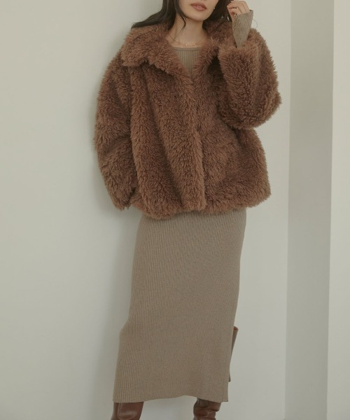 「ACYM」 コート FREE アイボリー レディース_画像4