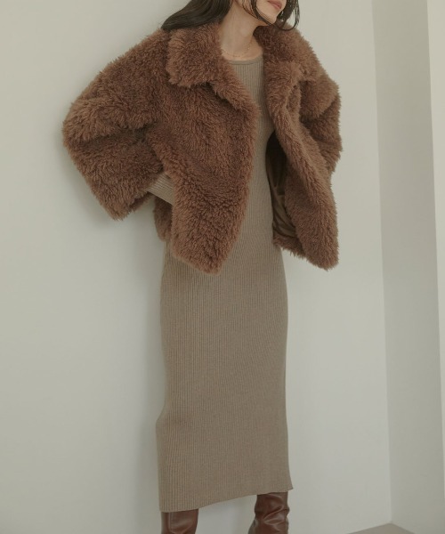 「ACYM」 コート FREE アイボリー レディース_画像5