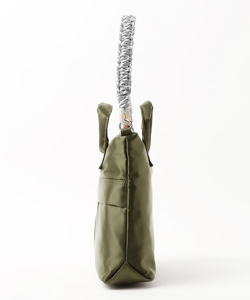 【美品】HUMAN MADE ヘルメットバッグ カーキ ハートロゴ トートバッグ BEAMS HEART（ビームス ハート） トートバッグ コード ヘルメット