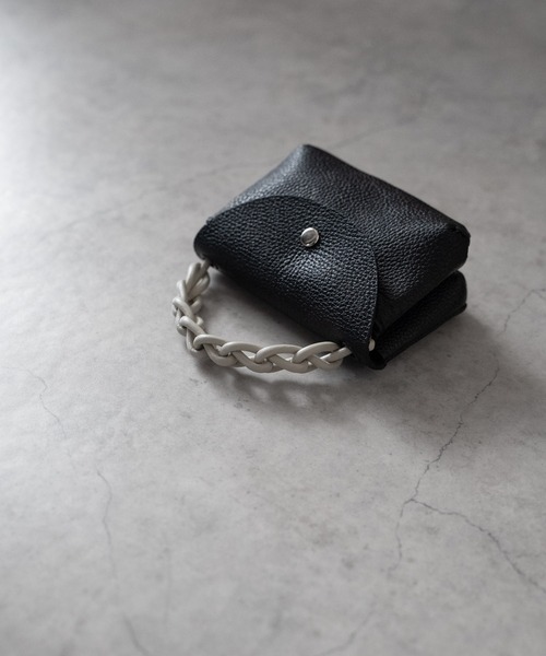 SENTI（センティ） ポーチ 「 」SHRINK LEATHER CHAIN HANDLE POUCH