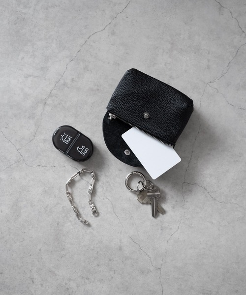 SENTI（センティ） ポーチ 「 」SHRINK LEATHER CHAIN HANDLE POUCH