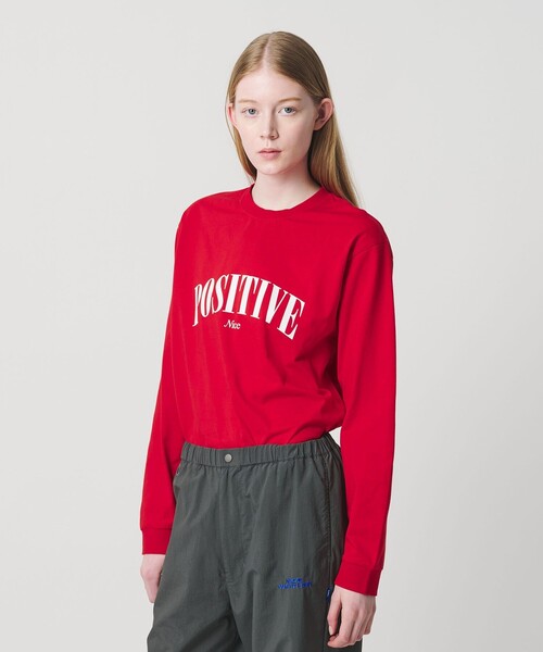 NICE WEATHER tシャツ 「NICE WEATHER」POSITIVE ロングスリーブT