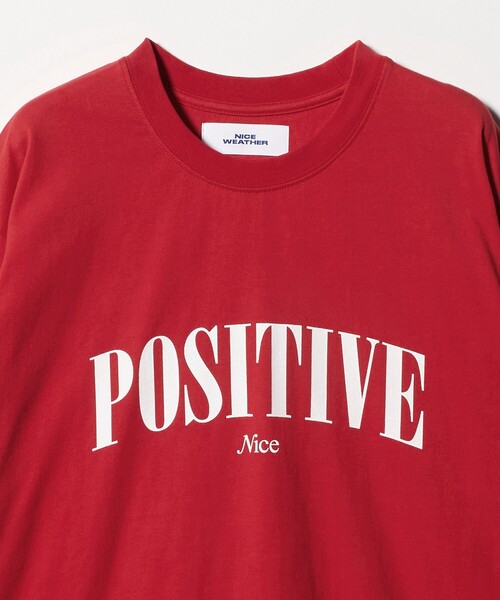 NICE WEATHER tシャツ 「NICE WEATHER」POSITIVE ロングスリーブT
