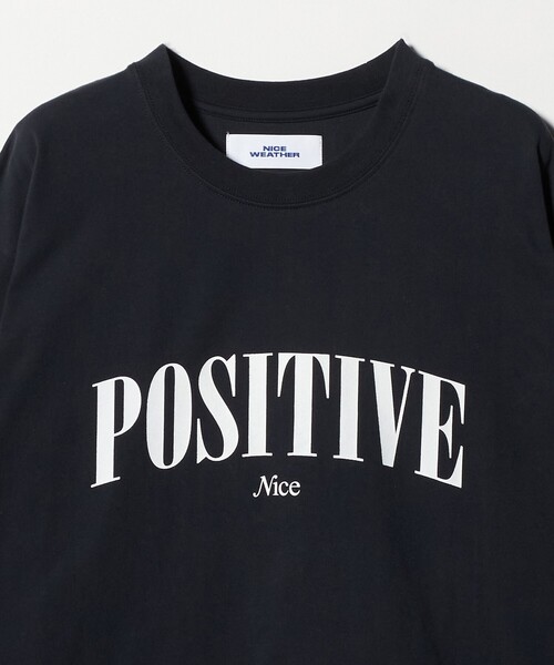 NICE WEATHER tシャツ 「NICE WEATHER」POSITIVE ロングスリーブT