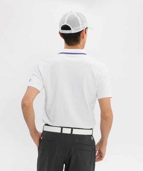 le coq sportif GOLF - uvはね除ける スポーツシャツ 半袖 マーキングデザイン半袖スポーツシャツ メンズ