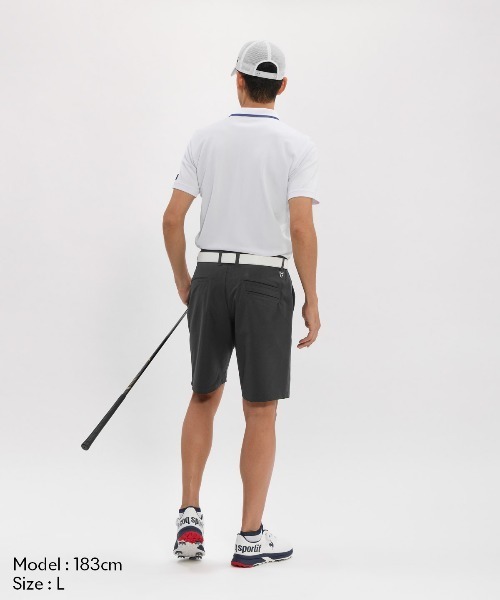 le coq sportif GOLF - uvはね除ける スポーツシャツ 半袖 マーキングデザイン半袖スポーツシャツ メンズ