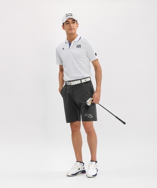 le coq sportif GOLF - uvはね除ける スポーツシャツ 半袖 マーキングデザイン半袖スポーツシャツ メンズ