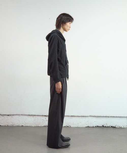 NVRFRGT（ネヴァーフォーゲット） パンツ 2TUCKED CURVED LEG TROUSERS