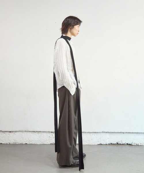 NVRFRGT(ネヴァーフォーゲット) パンツ 2TUCKED CURVED LEG TROUSERS NVRFRGT(ネヴァーフォーゲット) パンツ 2TUCKED CURVED LEG TROUSERS