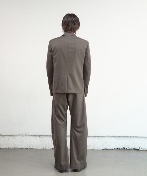 NVRFRGT（ネヴァーフォーゲット） パンツ 2TUCKED CURVED LEG TROUSERS