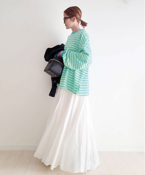 「CORNERS」 長袖カットソー M サックスブルー レディース_画像3