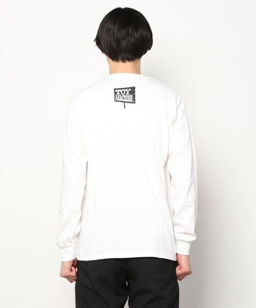 「TOY MACHINE」 長袖Tシャツ L ホワイト メンズ_画像6